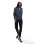 Фото #2 товара AllSaints Hermosa long sleeve fitted shirt in dark blue