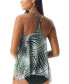 ფოტო #2 პროდუქტის Women's Current Printed Mesh Bra-Sized Tankini Top