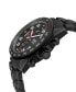 ფოტო #2 პროდუქტის Men's Ascari Swiss Automatic Ion Plating Black Stainless Steel Bracelet Watch 42mm
