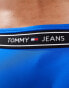 Tommy Jeans logo taping tie side bikini bottom in cobalt blue