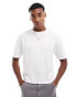 ASOS DESIGN boxy relaxed t-shirt with back print in white