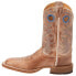 Фото #3 товара Justin Boots Caddo Square Toe Cowboy Mens Blue, Brown Casual Boots BR744