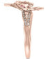 ფოტო #2 პროდუქტის EFFY® Pink Sapphire (3/8 ct. t.w.) & Diamond (1/10 ct. t.w.) Ring in 14k Rose Gold