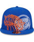 Фото #4 товара Men's Blue New York Knicks Game Day Hollow Logo Mashup 59FIFTY Fitted Hat