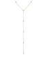 Фото #1 товара by Adina Eden 14k Gold-Plated Sterling Silver Cubic Zirconia Lariat Necklace, 20" + 2" extender