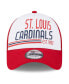 Фото #4 товара Men's White, Red St. Louis Cardinals Stacked A-Frame Trucker 9FORTY Adjustable Hat