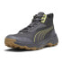 Фото #4 товара Puma Obstruct Pro Mid Hiking Mens Black, Grey Sneakers Athletic Shoes 37868905