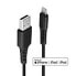 Lindy 2m USB to Lightning Cable black - 2 m - Lightning - USB A - Black - Straight - Straight