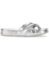 Фото #2 товара Women's Indra Criss Cross Strap Foot Bed Slide Sandals, Created for Macy's