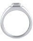 ფოტო #2 პროდუქტის Men's Diamond Ring (1 ct. t.w.) in 14k White Gold
