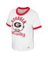 Фото #3 товара Women's x Wrangler White Distressed Georgia Bulldogs Freehand Ringer T-shirt