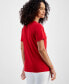 ფოტო #2 პროდუქტის Women's Anchor Crewneck Tee, Created for Macy's