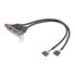 Фото #7 товара StarTech.com 2 Port USB A Female Low Profile Slot Plate Adapter - IDC - USB 2.0 - Full-height / Low-profile - PC Motherboard - Grey - Metallic - 0.48 Gbit/s