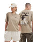 Dickies eagle point short sleeve back print t-shirt in sand- exclusive to asos