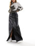 Фото #5 товара JJXX faux leather maxi skirt black