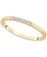 ფოტო #1 პროდუქტის Diamond Five-Stone Stack Ring (1/20 ct. t.w.) in 14k Yellow or White Gold, Created for Macy's