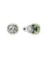 ფოტო #16 პროდუქტის Rhodium Plated Square Cut Color Birthstone Stud Earrings