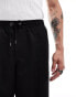 Фото #4 товара ASOS DESIGN pull on wide leg smart trouser in black