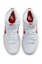 Фото #2 товара Dunk High Leather Unisex Sneaker Hakiki Deri Bilekli Beyaz Kırmızı Spor Ayakkabı