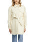 ფოტო #1 პროდუქტის Women's Faux Leather Belted Shacket