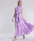 Фото #9 товара Women's Plisse Halter Tiered Maxi Dress