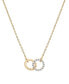 ფოტო #1 პროდუქტის Diamond Connected Circles 18" Pendant Necklace (1/10 ct. t.w.) in Gold Vermeil, Created for Macy's