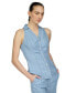 ფოტო #6 პროდუქტის Michael Kors Women's Sleeveless Button-Front Collared Top