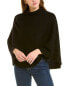 Фото #1 товара Forte Cashmere Circular Wool & Cashmere-Blend Poncho Women's Black