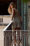 Фото #4 товара Короткое платье из смесового льна ZARA
