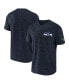 Фото #3 товара Men's NFL x Darius Rucker Collection by College Navy Seattle Seahawks Slub Henley T-shirt
