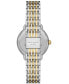 Women's Lily Avenue Three Hand Two-Tone Stainless Steel Watch 34mm