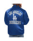 Men's Blue Los Angeles Dodgers Option Route Satin Full-Snap Jacket