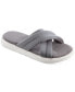 Фото #1 товара Тапочки женские Isotoner Signature Zenz Satin Pintucked Slip-Ons