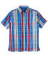 ფოტო #1 პროდუქტის Big & Tall Short-Sleeve Plaid Sport Shirt