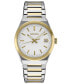 ფოტო #1 პროდუქტის Men's Essentials Two-Tone Stainless Steel Bracelet Watch 39mm