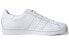 Фото #3 товара adidas originals Superstar 低帮 板鞋 男女同款 亮白 / Кроссовки Adidas originals Superstar H00201