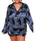 ფოტო #1 პროდუქტის Sammi Women's Plus-Size Pajama Set