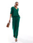 Nobody's Child Shona linen trousers co-ord in green