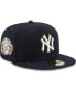 Фото #1 товара Men's Navy New York Yankees 100th Anniversary Spring Training Botanical 59FIFTY Fitted Hat