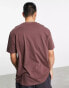 Фото #4 товара ASOS DESIGN relaxed t-shirt with San Francisco chest print in brown