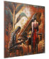 Romance Mixed Media Iron Hand Painted Dimensional Wall Art, 40" x 40" x 2.4"