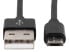 Фото #2 товара Разъем USB мужчина-мужчина ANSMANN® 1700-0076, 1,2 м, Micro-USB B, 480 Mbit/s, черный