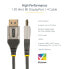 Фото #13 товара 13ft (4m) VESA Certified DisplayPort 1.4 Cable - 8K 60Hz HDR10 - Ultra HD 4K 120Hz Video - DP 1.4 Cable / Cord - For Monitors/Displays - DisplayPort to DisplayPort Cable - M/M - 4 m - DisplayPort - DisplayPort - Male - Male - 7680 x 4320 pixels