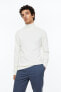 Фото #1 товара Slim Fit Fine-knit Turtleneck Sweater