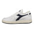 Фото #3 товара Diadora Mi Basket Row Cut Lace Up Mens White Sneakers Casual Shoes 176282-C1494