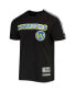 Men's Black, White Golden State Warriors Mesh Capsule Taping T-shirt
