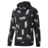 Puma Power Printed Pullover Hoodie Mens Black Casual Outerwear 84738601