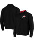 Фото #1 товара Men's Black Utah Utes Tortugas Logo Quarter-Zip Jacket