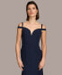 ფოტო #4 პროდუქტის Donna Karan Women's Sweetheart-Neck Cold-Shoulder Gown