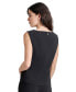 ფოტო #5 პროდუქტის Women's V-Neck Zip-Back Sleeveless Top